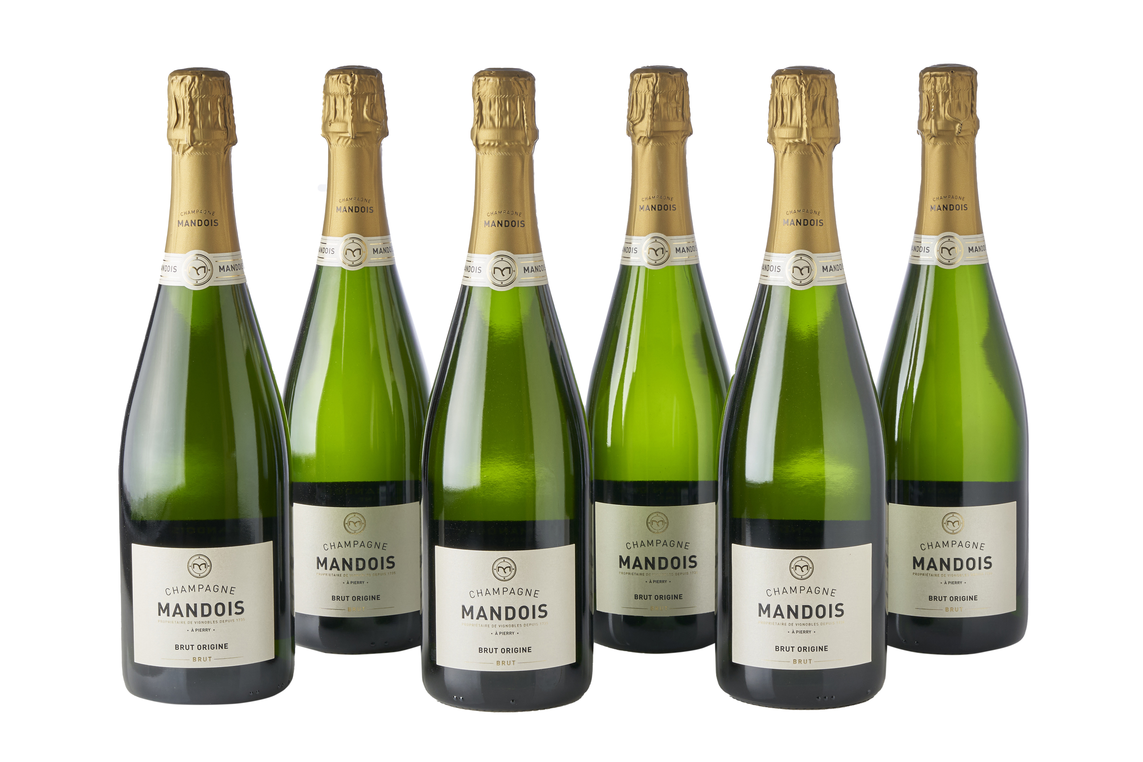 Henri Mandois Champagne Brut Origine, pack of 6