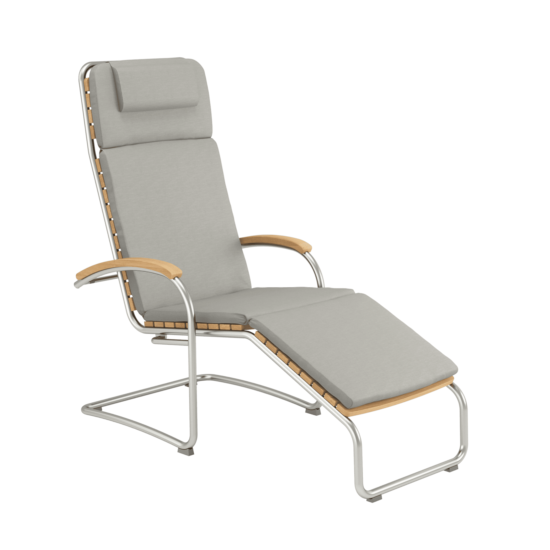 Bolero recliner teak cushion Stone